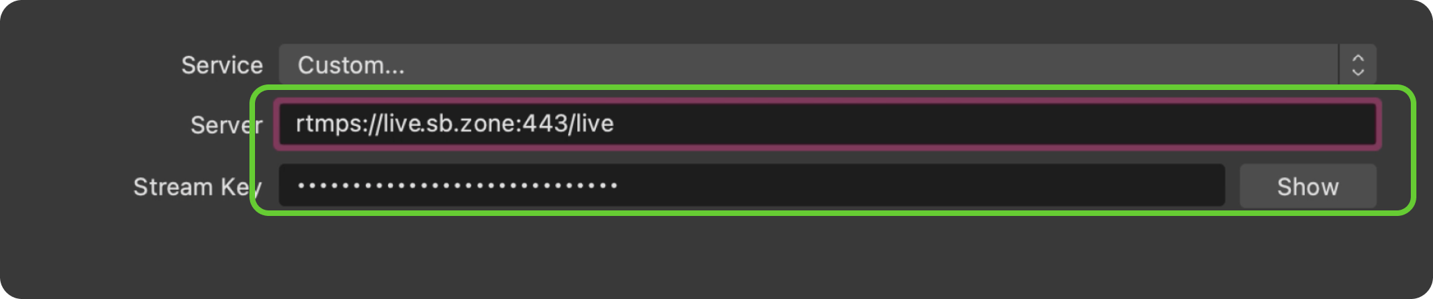 OBS - Stream settings.png