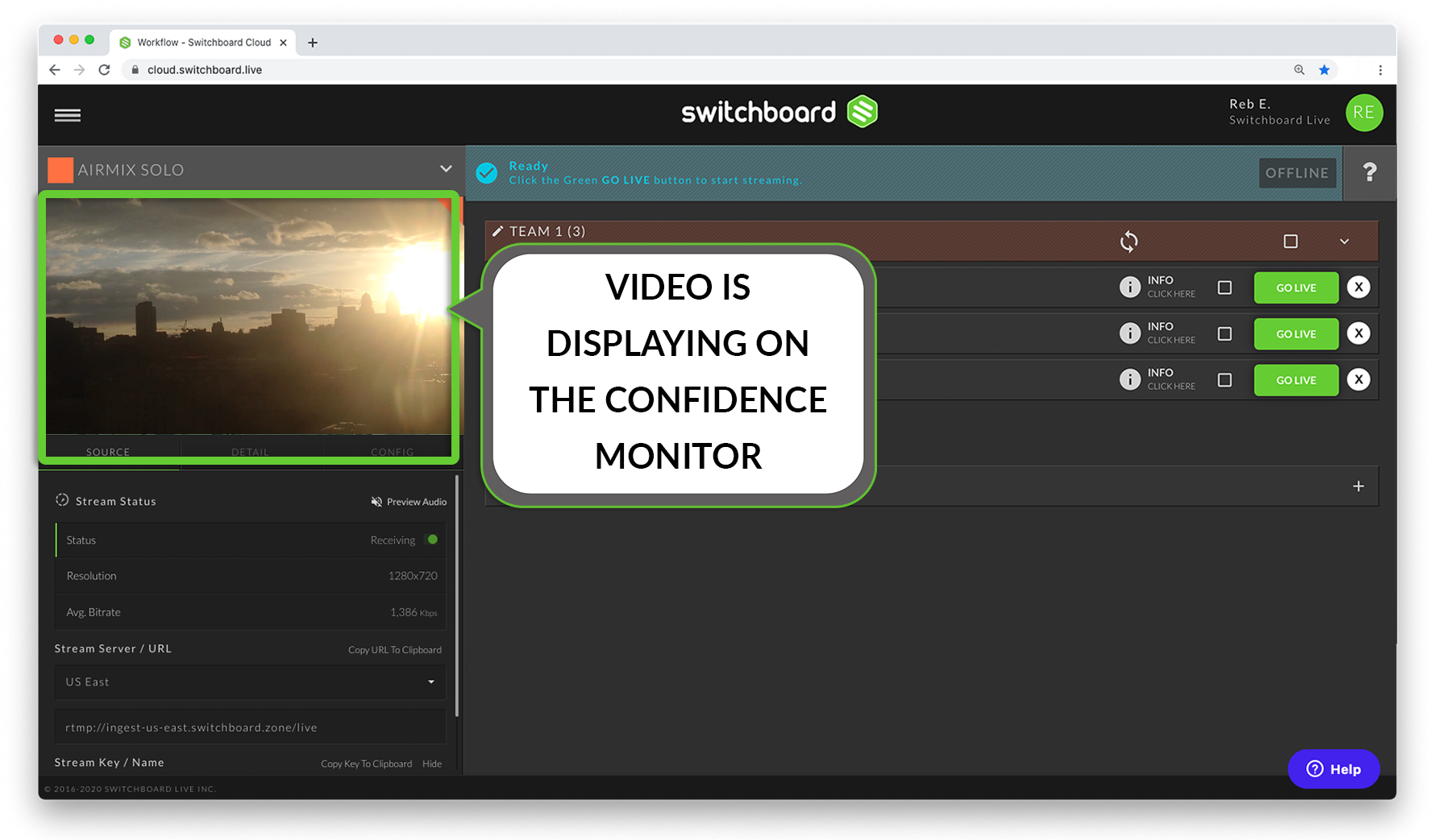 Video_is_displaying_on_the_confidence_monitor.png